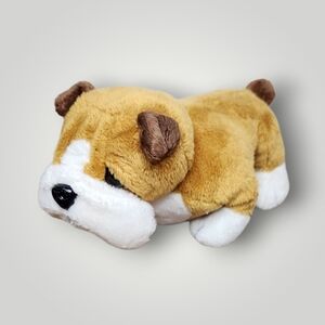 Ganz Webkinz Brown/White LIL'KINZ BULLDOG Puppy Dog Plush 7"
